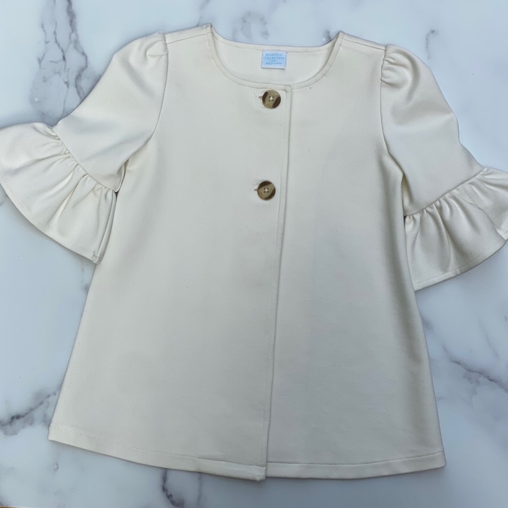 White Button Coat
